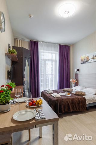 

Квартира-студия в апарт-отеле, 23 м², 1 кровать