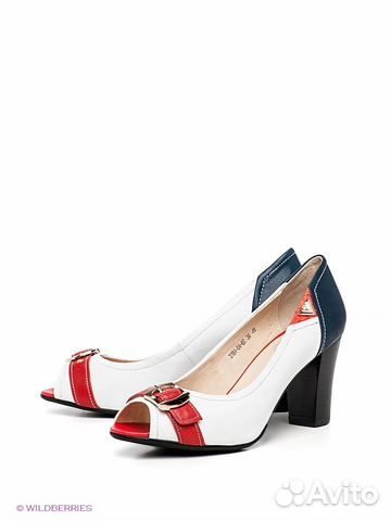 Бело-сине-красные туфли Sinta Gamma