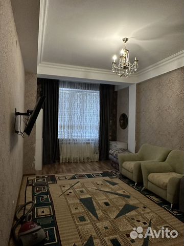 

1-к. квартира, 52 м², 2 кровати