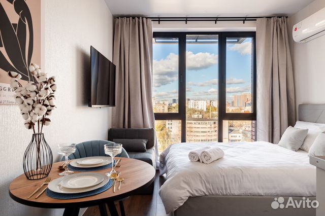 

Квартира-студия, 24 м², 2 кровати