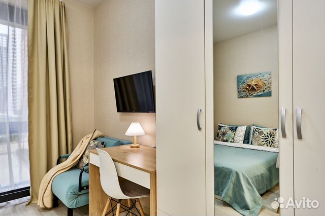 

Квартира-студия, 24 м², 2 кровати