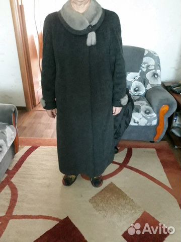 Пальто зимнее, воротник Норка