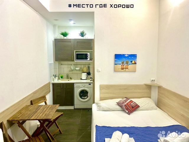 

Квартира-студия, 14 м², 2 кровати