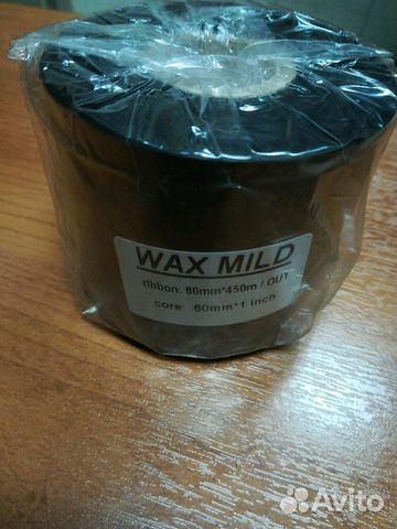 Термолента для зебры wax mild 60mm*450