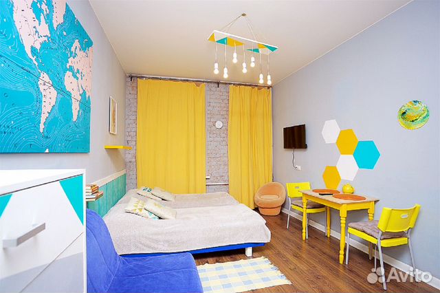

Квартира-студия в апарт-отеле, 20 м², 3 кровати