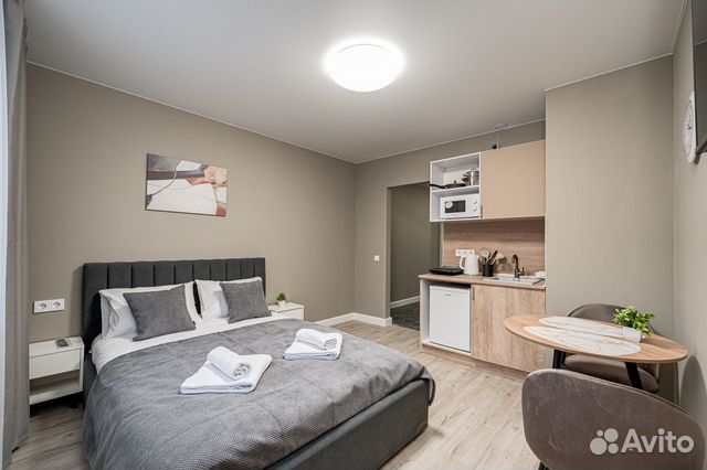 

Квартира-студия в апарт-отеле, 26 м², 1 кровать