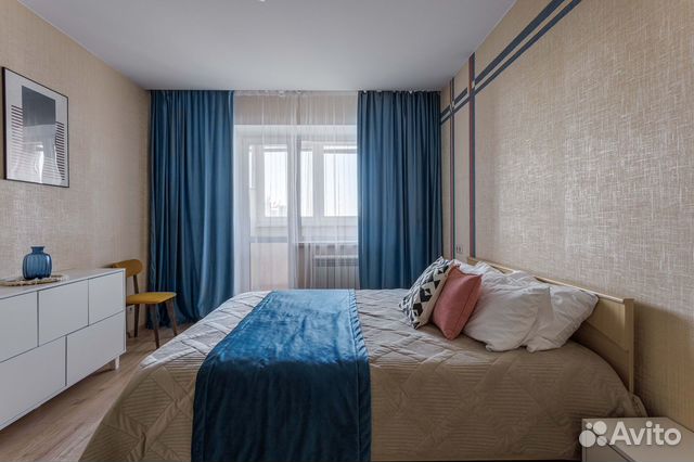 

1-к. квартира, 45 м², 2 кровати