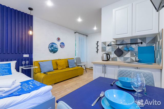 

Квартира-студия, 24 м², 2 кровати