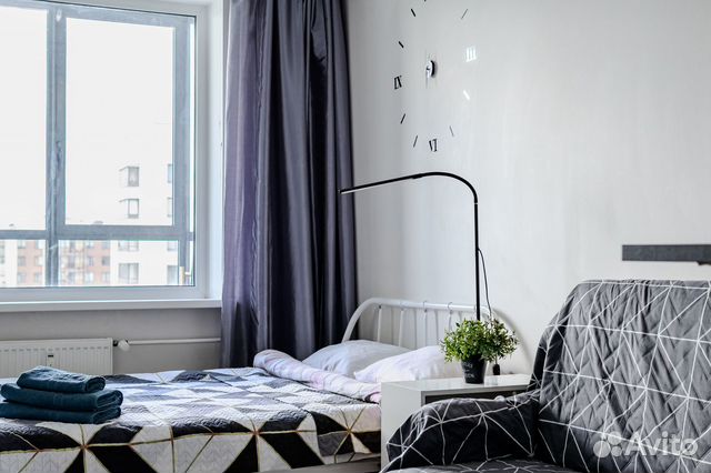 

Квартира-студия, 25 м², 2 кровати