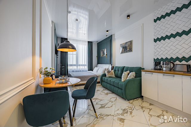 

Квартира-студия, 27 м², 2 кровати
