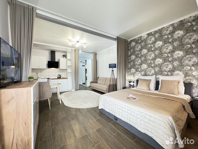

Квартира-студия, 35 м², 2 кровати