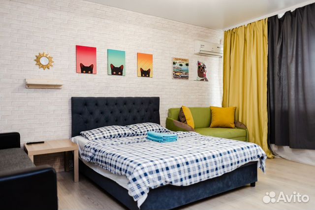 

Квартира-студия, 35 м², 3 кровати