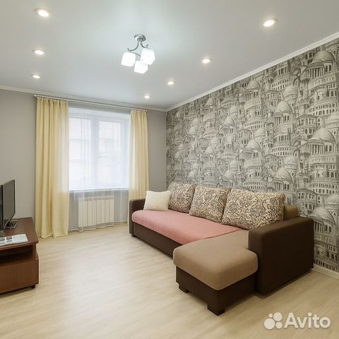 

1-к. квартира, 44 м², 3 кровати