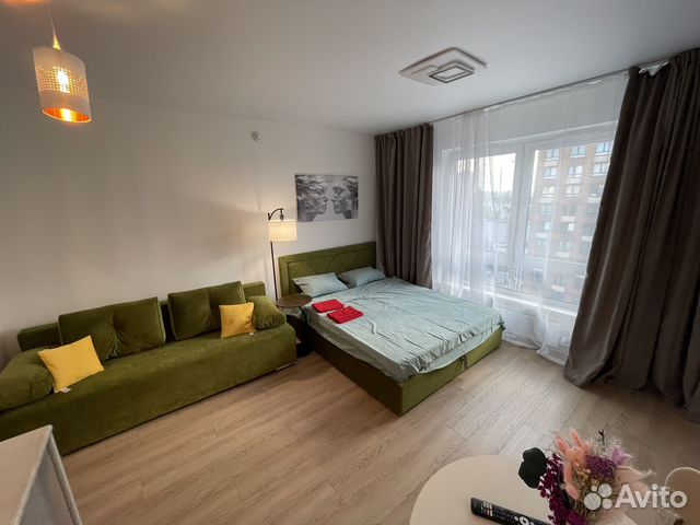 

Квартира-студия, 25 м², 2 кровати