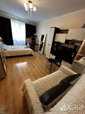 

1-к. квартира, 40 м², 2 кровати