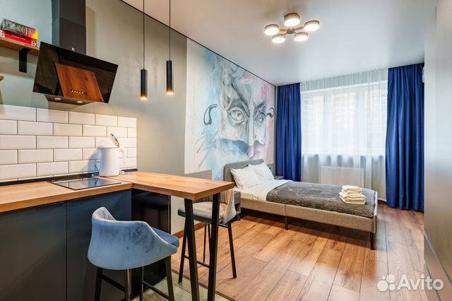 

Квартира-студия, 17 м², 1 кровать