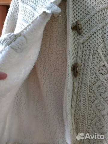 Пальто вязанное утепленное Zara