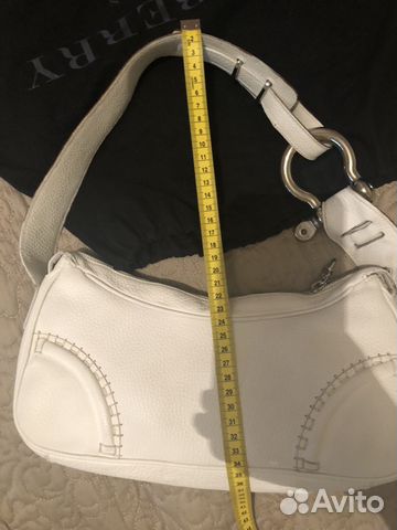 Сумка Белая в отл состоянии Burberry (оригинал)