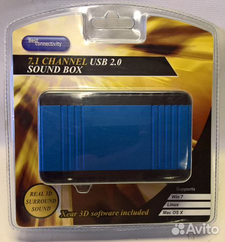 Новая внешняя звуковая карта 7.1 USB Новая внешняя звуковая карта 7.1 USB