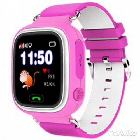 Smart Baby Watch Q90 детские часы с GPS розовые