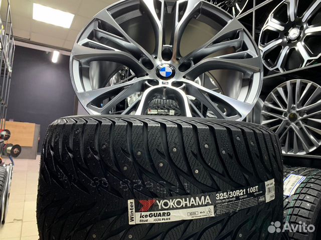 Новые колеса R21 c шинами Yokohama IG35+ на BMW X5