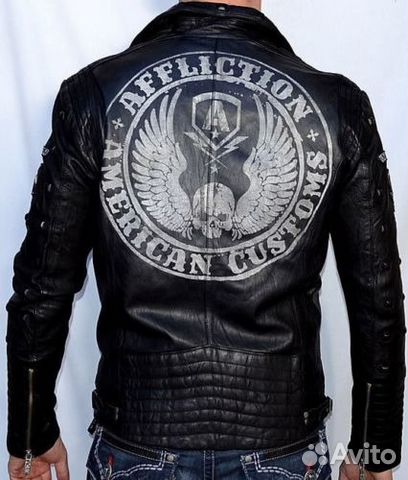 Affliction кожаная куртка премиум редкая новая USA Affliction кожаная куртка премиум редкая новая USA