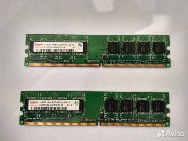 Hynix DDR2 512MB 1Rx8 PC2-6400U-555-12