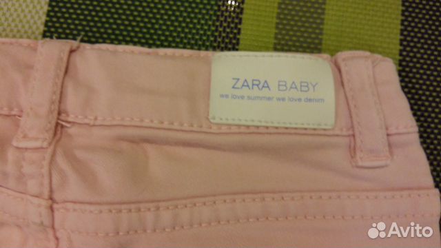 Розовые джинсы на рост 80-86 марка zara и R baby