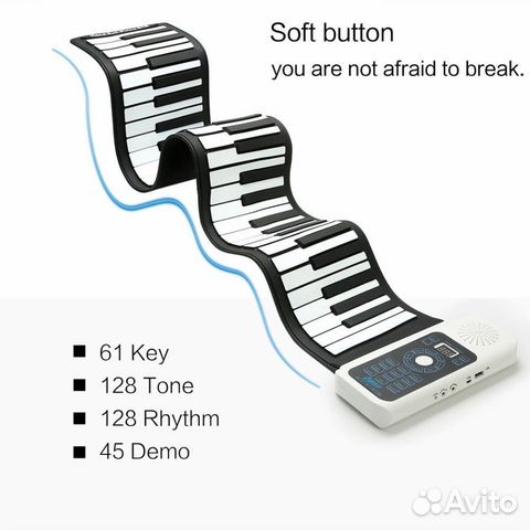 Гибкое пианино синтезатор