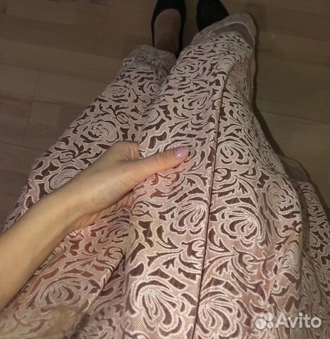 Праздничная юбка миди переливающаяся ткань