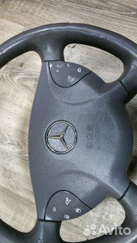Mercedes w211 руль серый с подушкой Mercedes w211 руль серый с подушкой