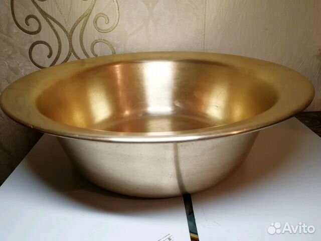 Таз медный, латунный СССР. клеймо