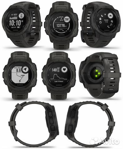 Garmin Instinct Graphite Спортивные часы Garmin Instinct Graphite Спортивные часы