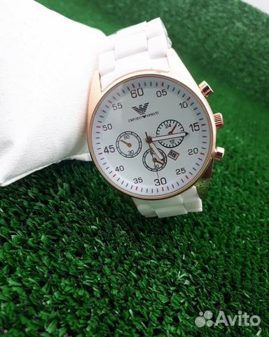 Часы Armani механика белые