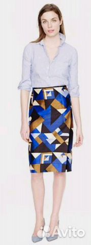 Шелковая юбка j.crew, 46 Шелковая юбка j.crew, 46