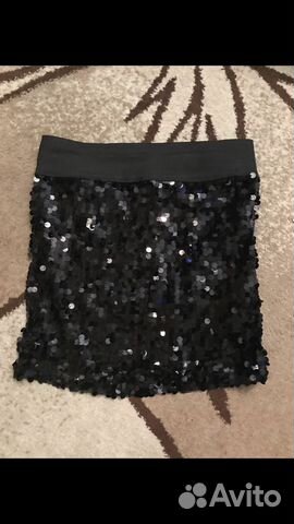 Юбка с паетками