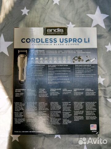 Машинка Andis Cordless UsPro Li Новая Машинка Andis Cordless UsPro Li Новая