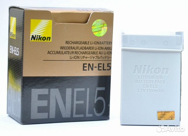 Аккумулятор Nikon EN-EL5 новый в упаковке