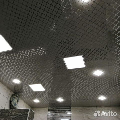 Потолки подвесные алюминиевые кассета закрытая