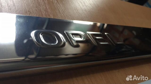 Накладки на пороги Opel Astra H (нержавейка)