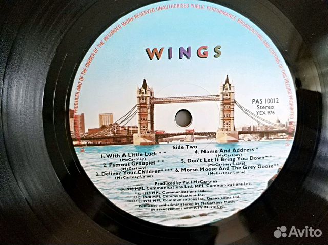 Wings Paul McCartney - London Town LP new