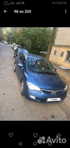 Honda Civic 1.8 AT, 2008, битый, 260 000 км