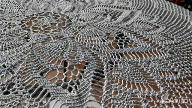 Скатерть ручной работы, 120 см
