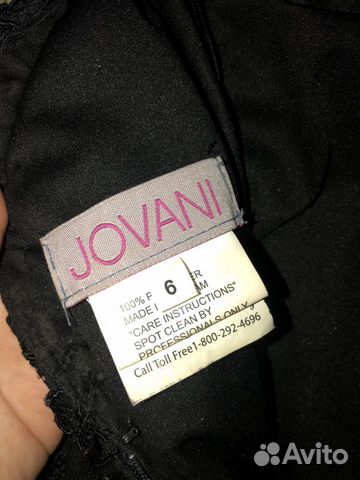 Платье вечернее чёрное кружевное Jovani