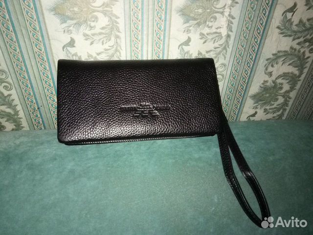 Кожаное портмоне, клатч, кошелек Armani, новый
