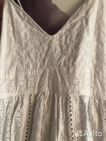 Сарафан белый, хлопок