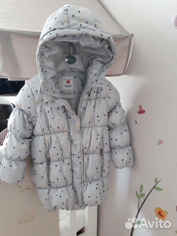 Куртка демисезонная (пальто) 98-104 button blue Куртка демисезонная (пальто) 98-104 button blue
