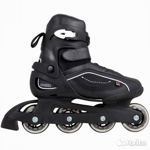 Ролики Oxelo FIT3 черного цвета 45 размер Ролики Oxelo FIT3 черного цвета 45 размер