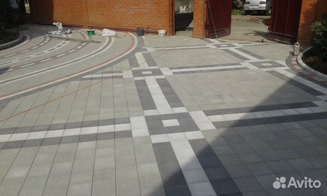 Укладка тротуарной плитки