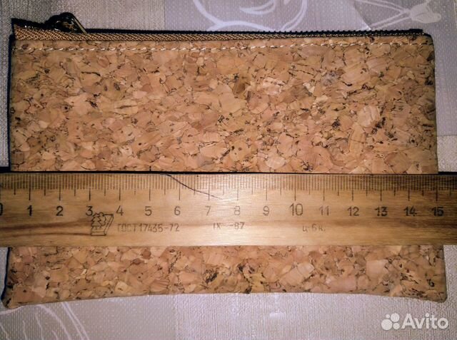 Косметичка из пробкового материала, новая